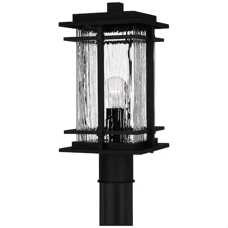 Quoizel McAlister 1-Light Earth Black Outdoor Post Lantern MCL9008EK